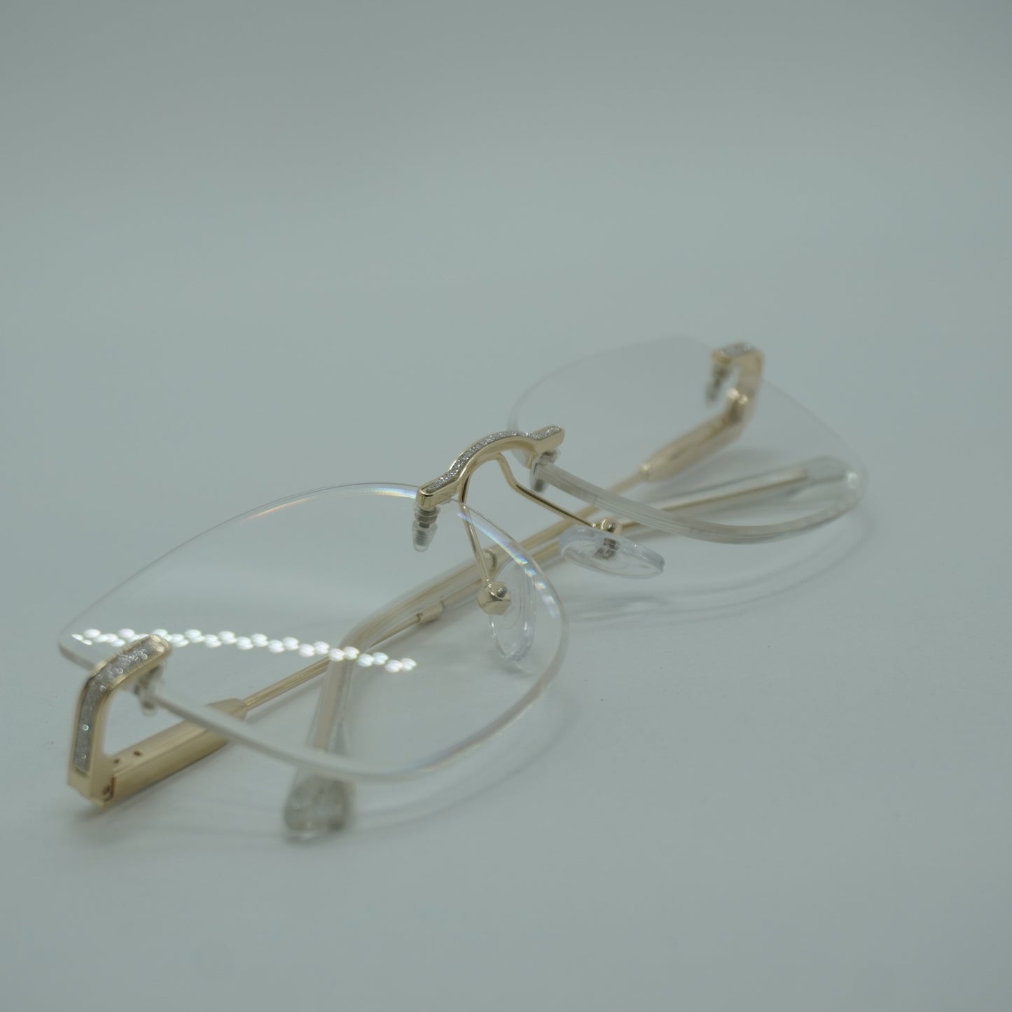 Montura Mujer - Tres Piezas Brillos+ lente formulado.