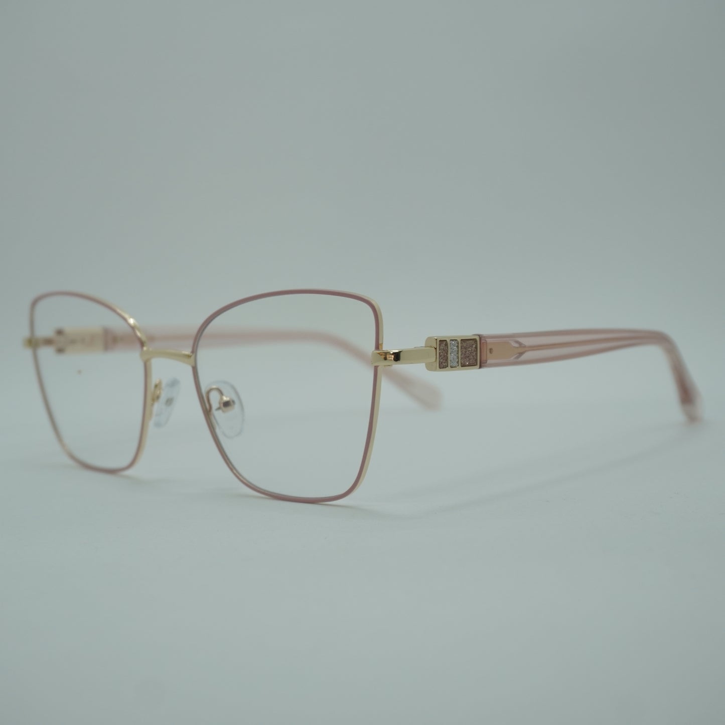 Montura Mujer Cuadrada - Rosada+ lente formulado.