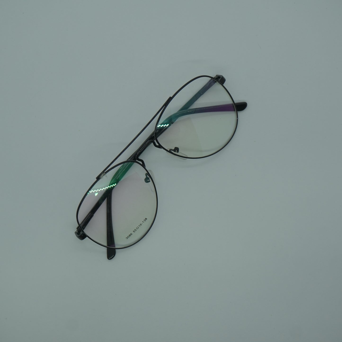 Montura Hombre - Metal Negro+ lente formulado.