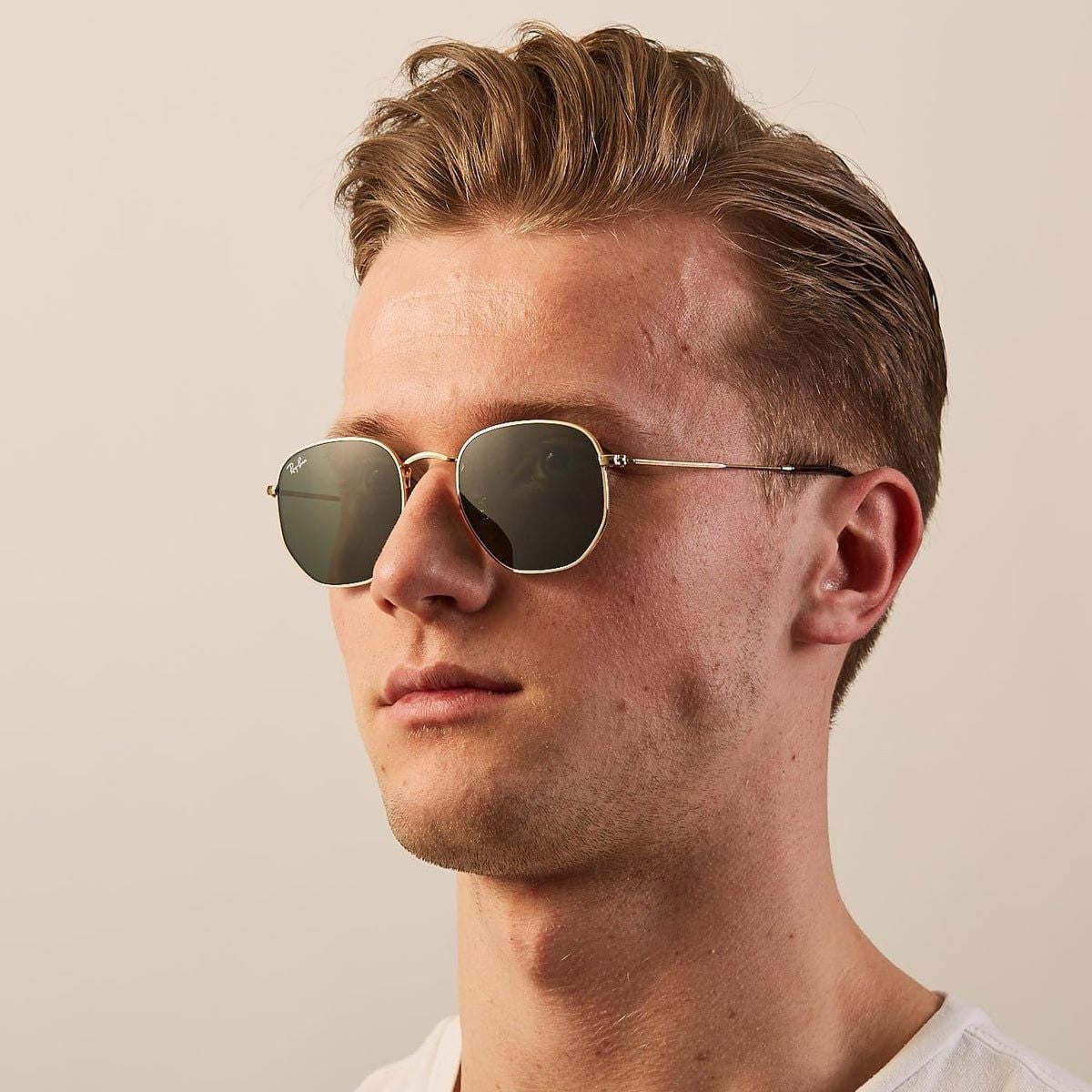 Ray-Ban RB3548 HEXAGONAL FLAT LENSES