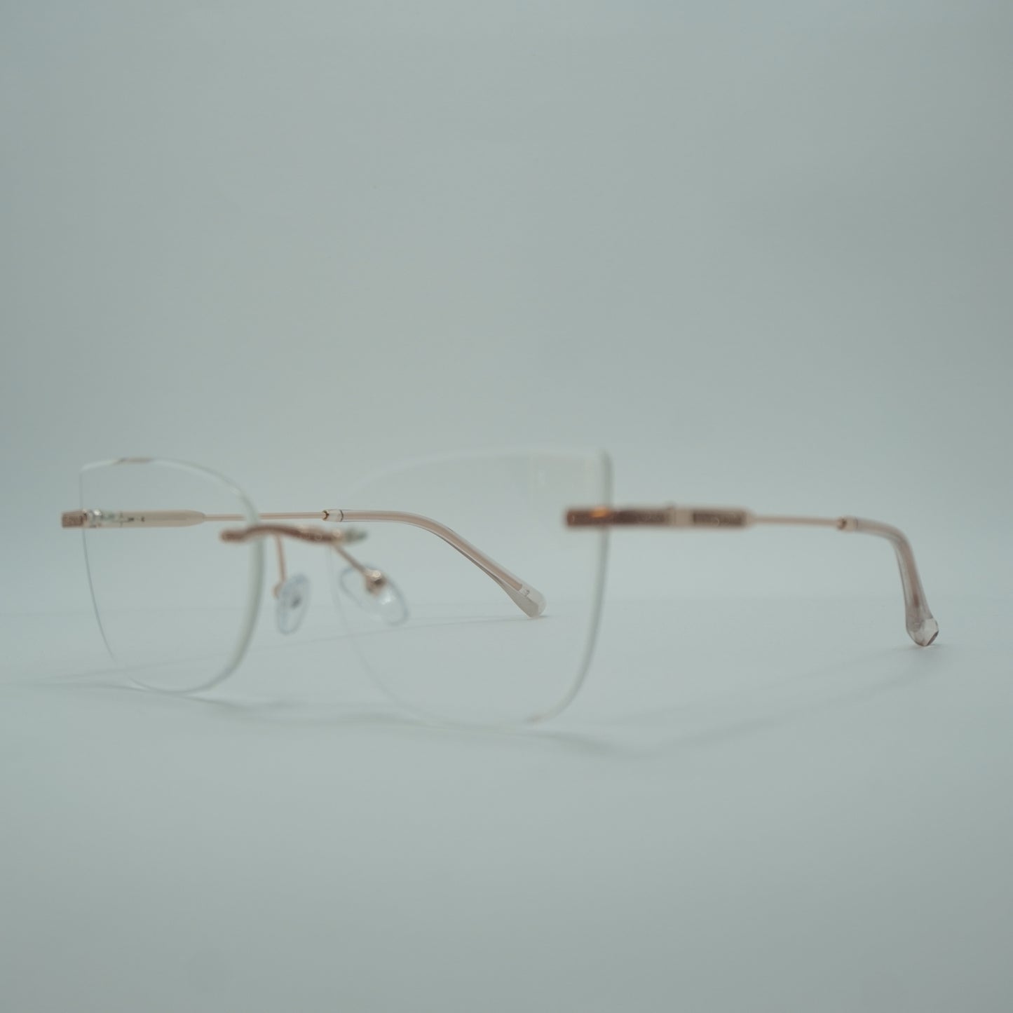 Montura Mujer Tres Piezas - Doradas+ lente formulado.