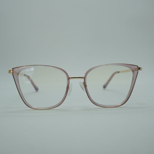 Monturas Mujer - Rosada Traslucida+ lente formulado.