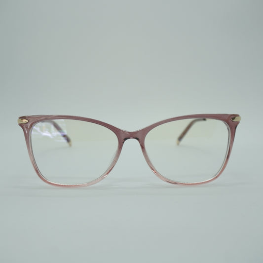 Montura Mujer Cuadrada - Rosada+ lente formulado.