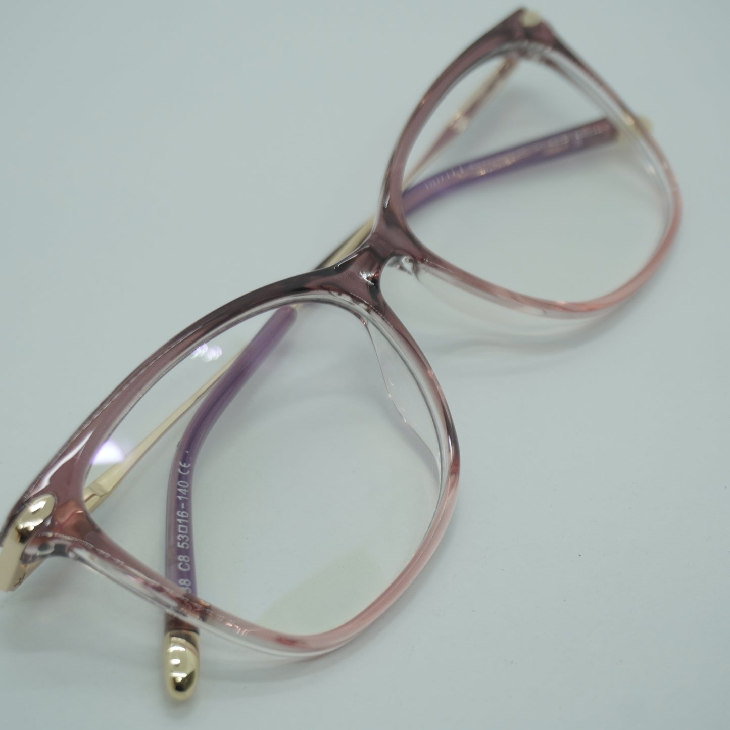 Montura Mujer Cuadrada - Rosada+ lente formulado.