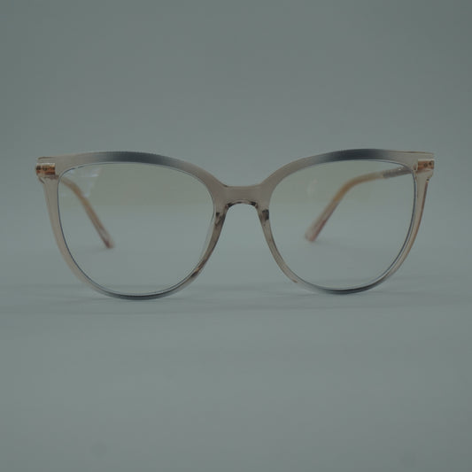 Montura Mujer - Traslucida Palo de rosa + lentes formulado