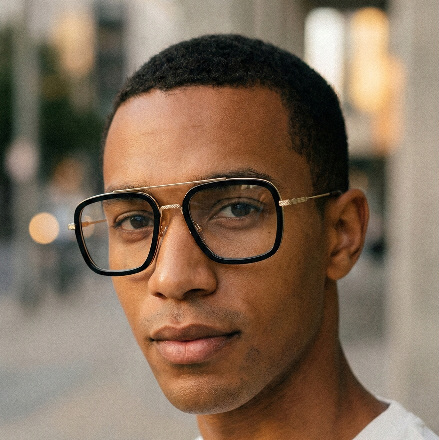 Gafas Estilo Piloto - Marco Metálico Negro