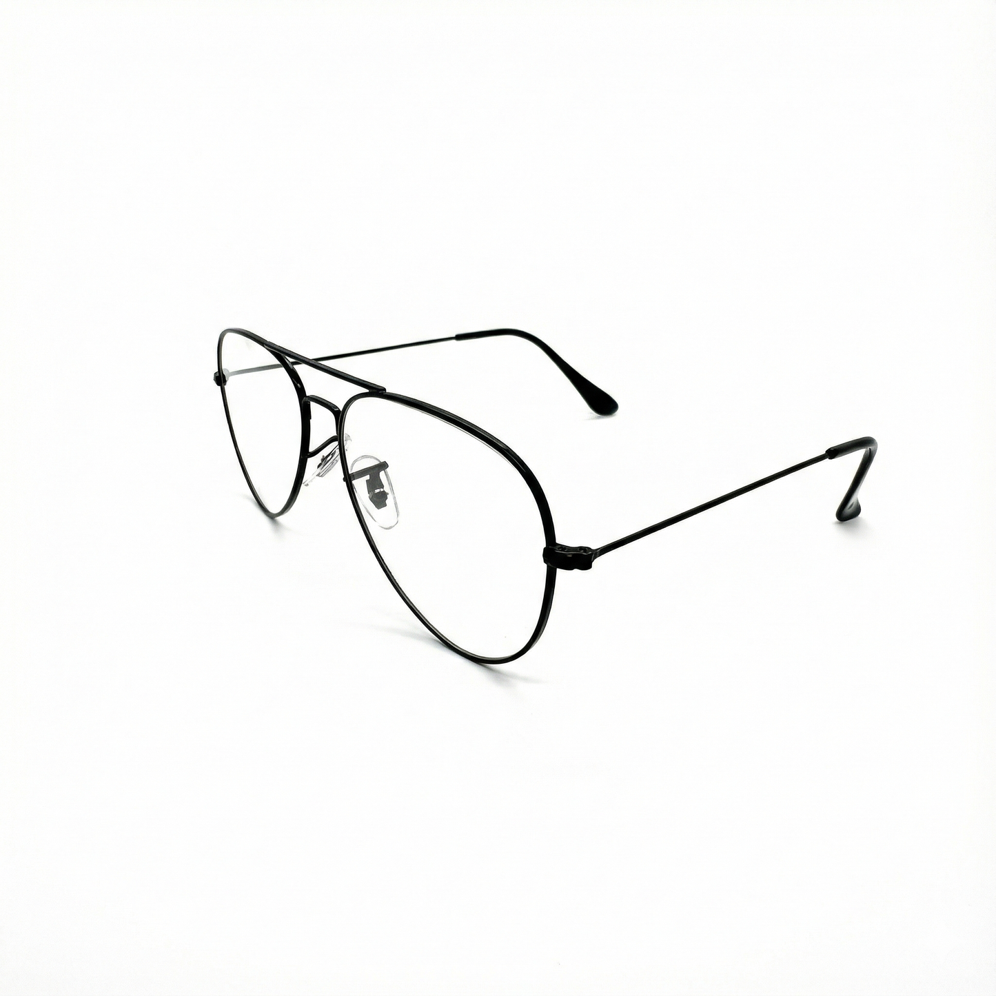 Montura Estilo Aviator - Marco Metálico Negro