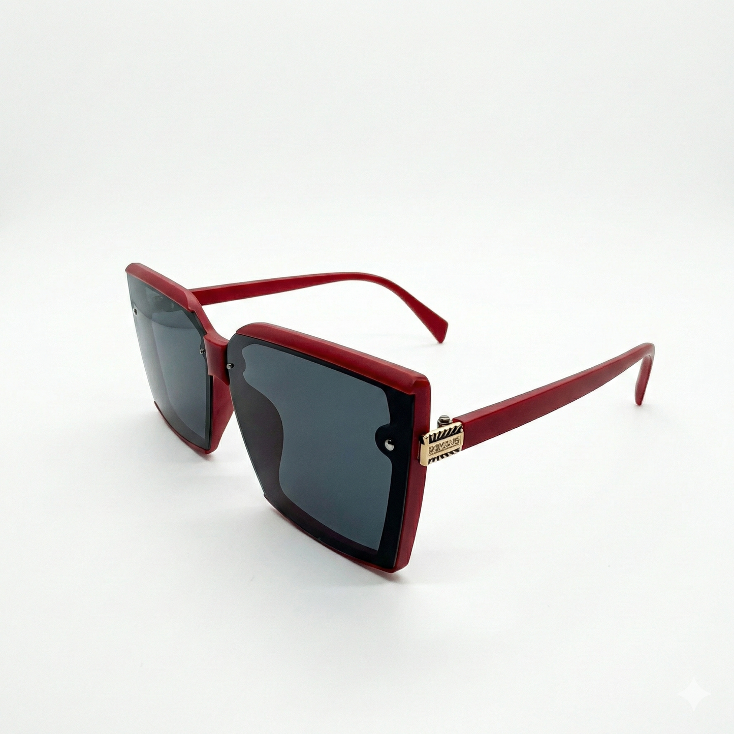 Montura Cuadrada para Sol - Pasta Roja