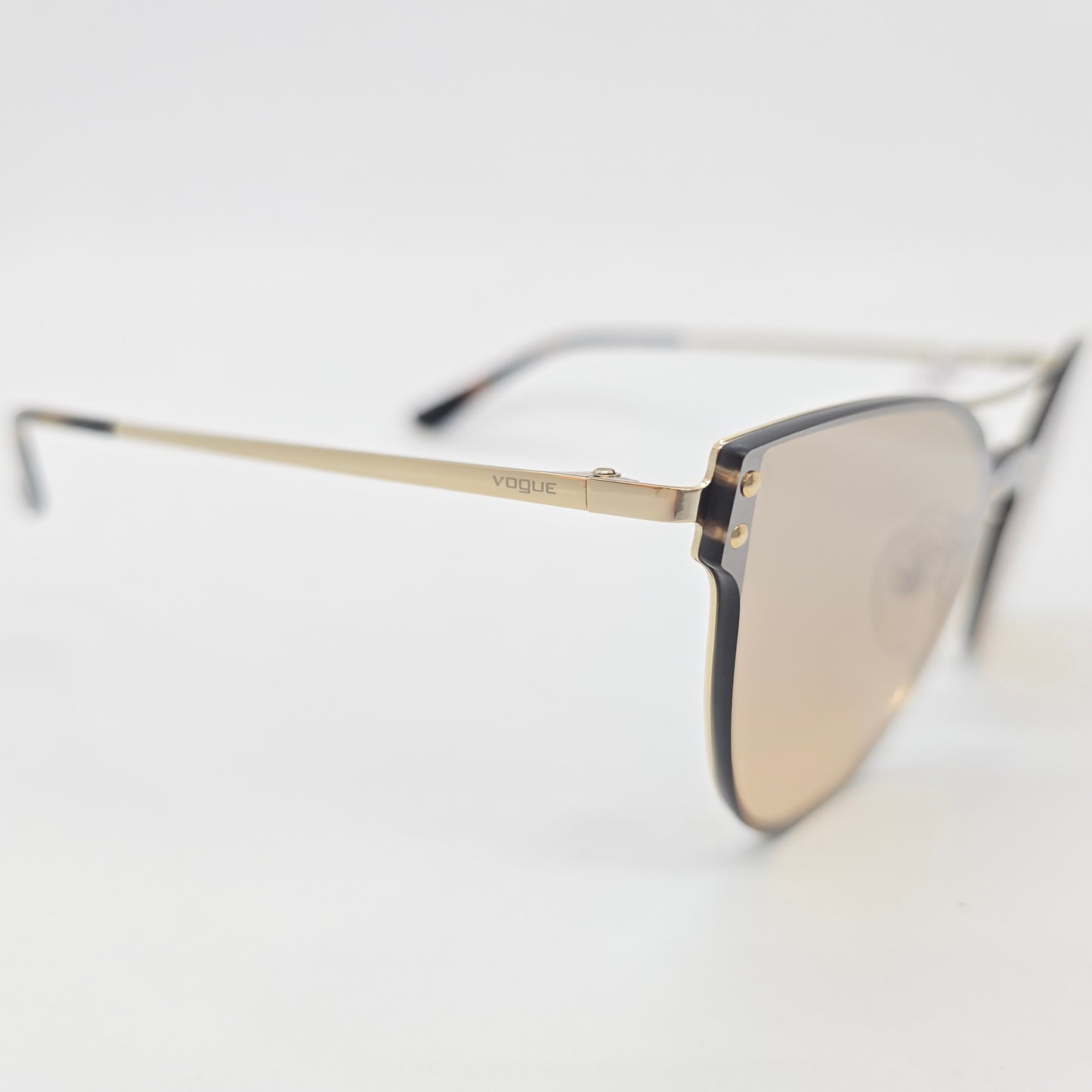 😎 Vogue VO4135‑S 848D/3D – Gafas de Sol Cat-Eye con Espejo Dorado